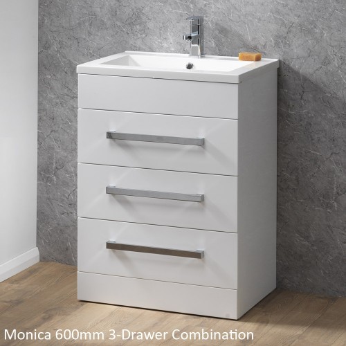 Qualitex - Genesis Monica 60 3 Drawer Floorstanding Base Unit