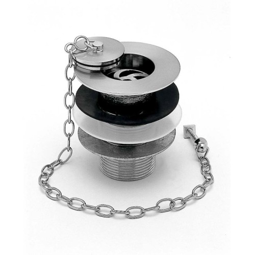 Sterling - Clearwater 60mm Slotted Waste With Plug & Chain