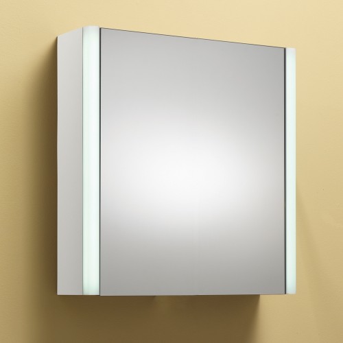 Qualitex - Genesis Monica 50 1 Door Mirrored Cabinet W/Integ Lights