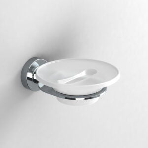 Tecno Project Glass Soap Dish - Chrome