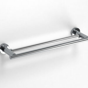 Tecno Project Double Towel Rail 79cm - Chrome