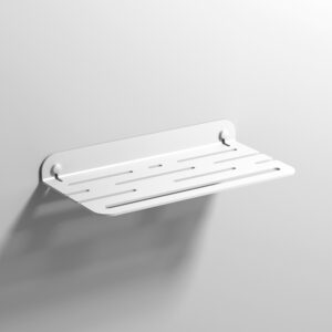 Quick Open Shower Shelf - White