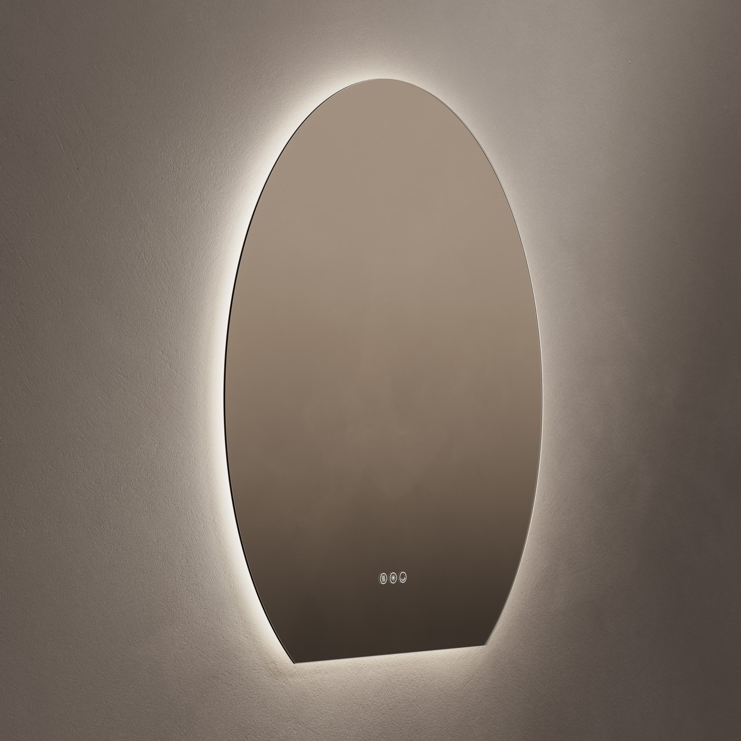 Claris Oval Cut Mirror 80x90cm
