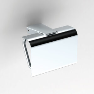 S6 Toilet Roll Holder with Flap - chrome